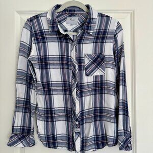 🌟 Rails Lightweight Plaid Flannel Button-Down – Size M – Ultra Soft & Easygoing